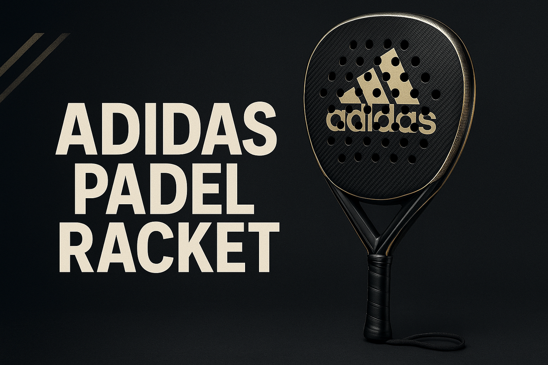 Adidas padel racket on padel court