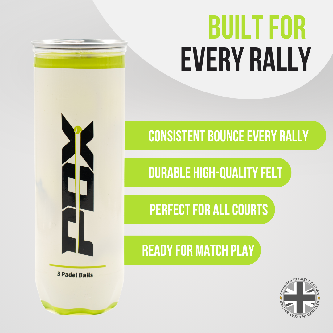 pdx padel balls pack of 3
