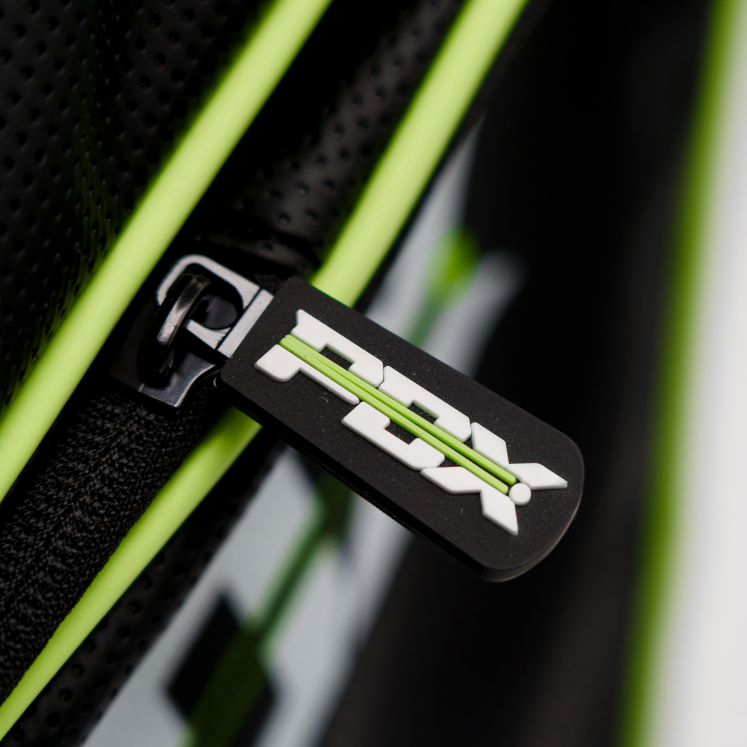 pdx padel racket bag black with lemon green trim