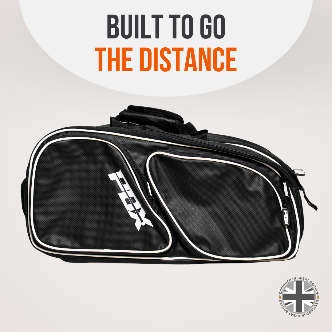 PDX Padel Racket Bag - Black with White Trim