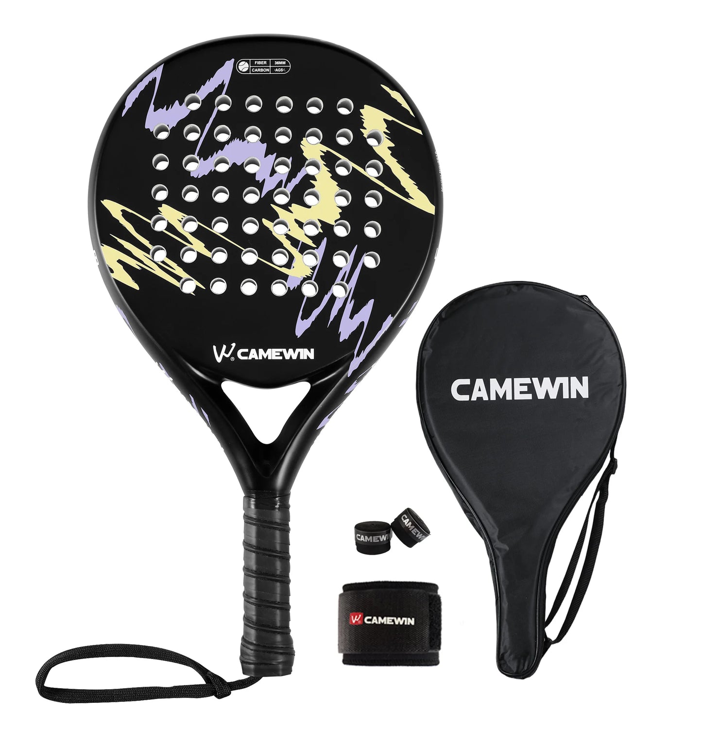 Camewin Carbon Padel Racket – EVA Core | Beginner-Friendly | With Bag