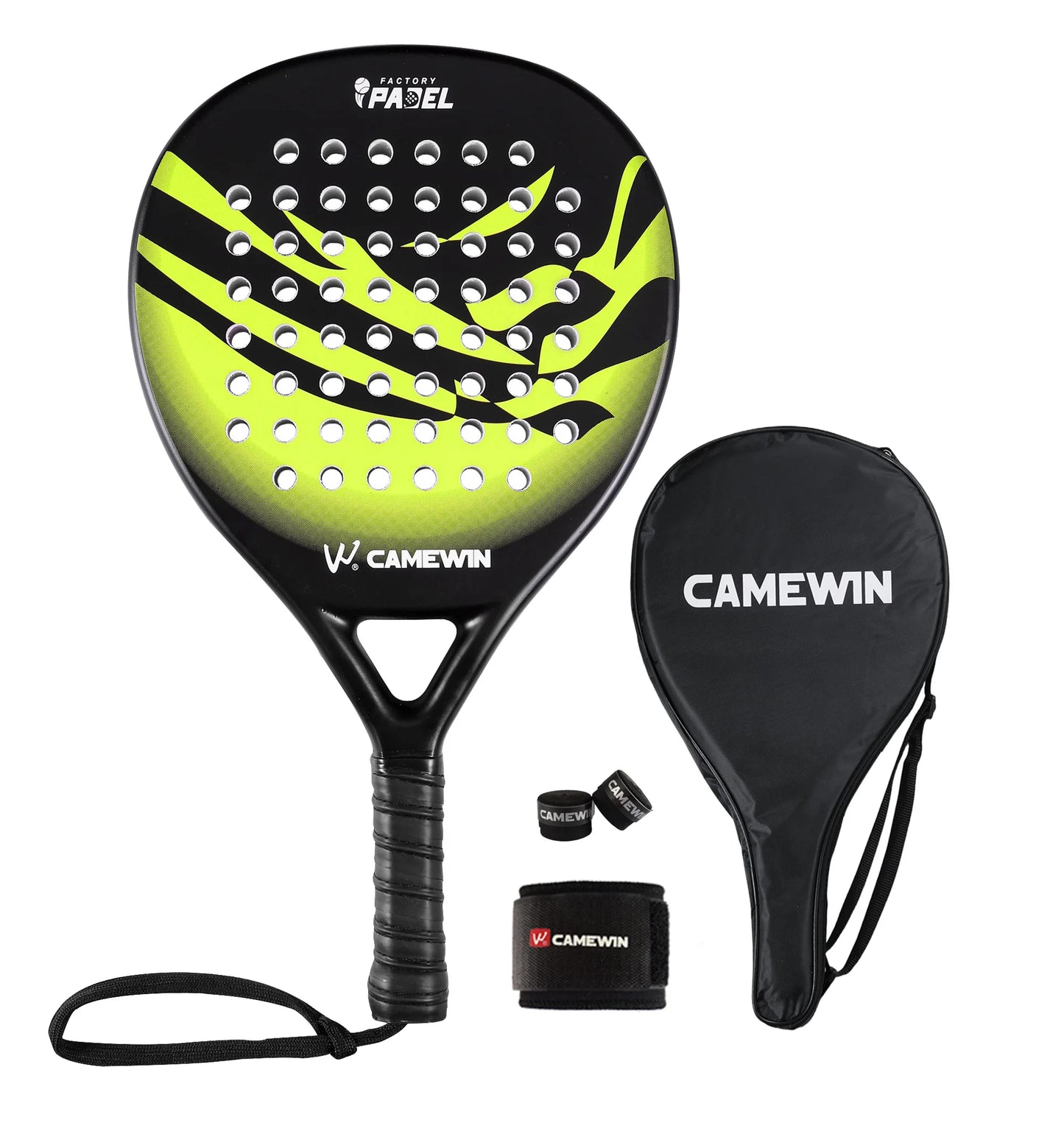 Camewin Carbon Padel Racket – EVA Core | Beginner-Friendly | With Bag