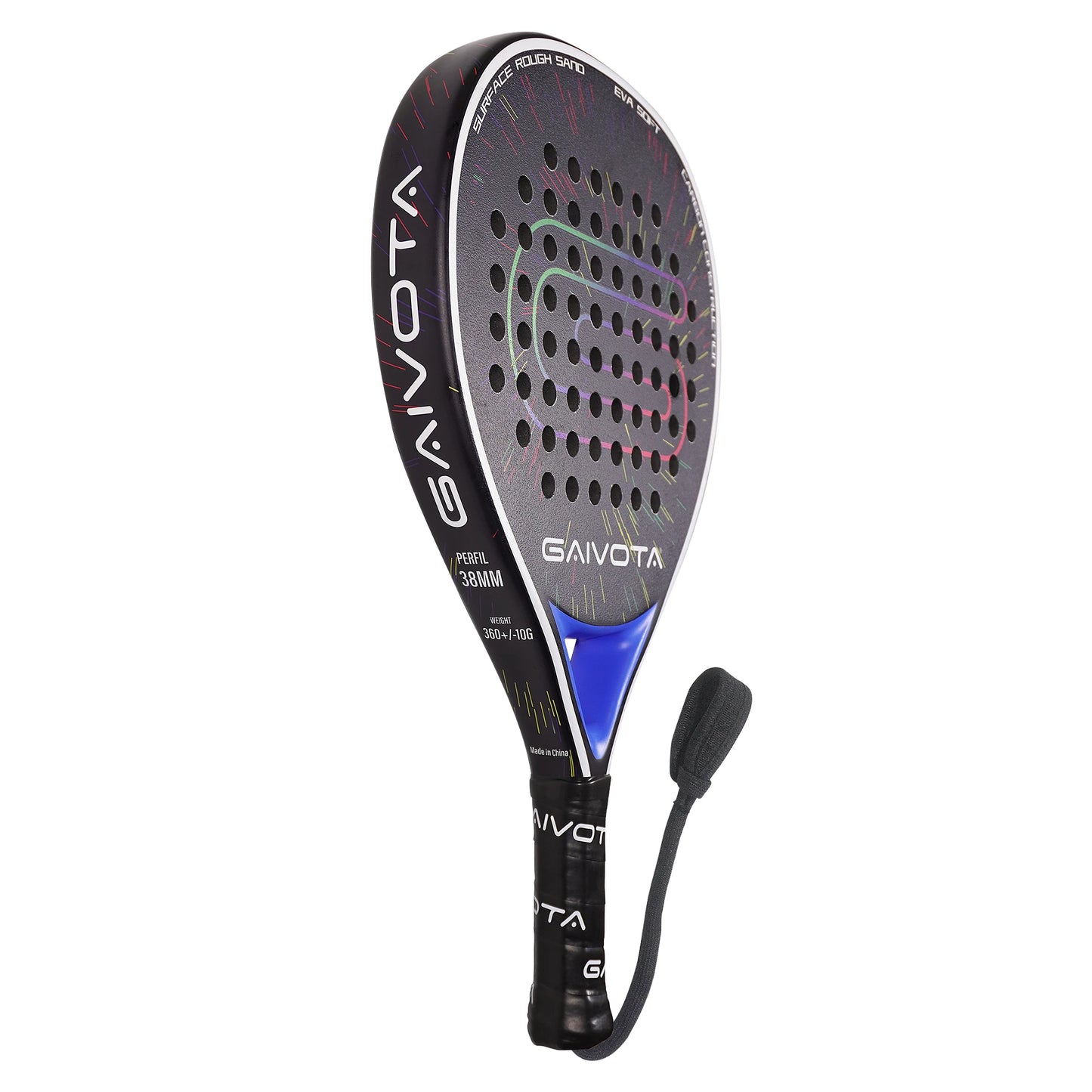 GAIVOTA PX20 Carbon Fibre Padel Racket – Blue, Lightweight & Durable