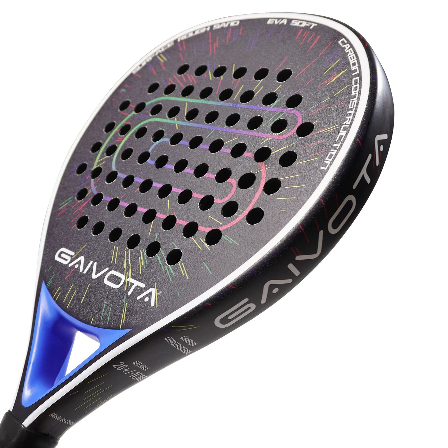 GAIVOTA PX20 Carbon Fibre Padel Racket – Blue, Lightweight & Durable
