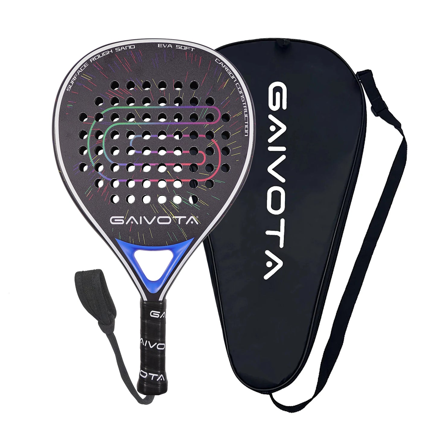 GAIVOTA PX20 Carbon Fibre Padel Racket – Blue, Lightweight & Durable