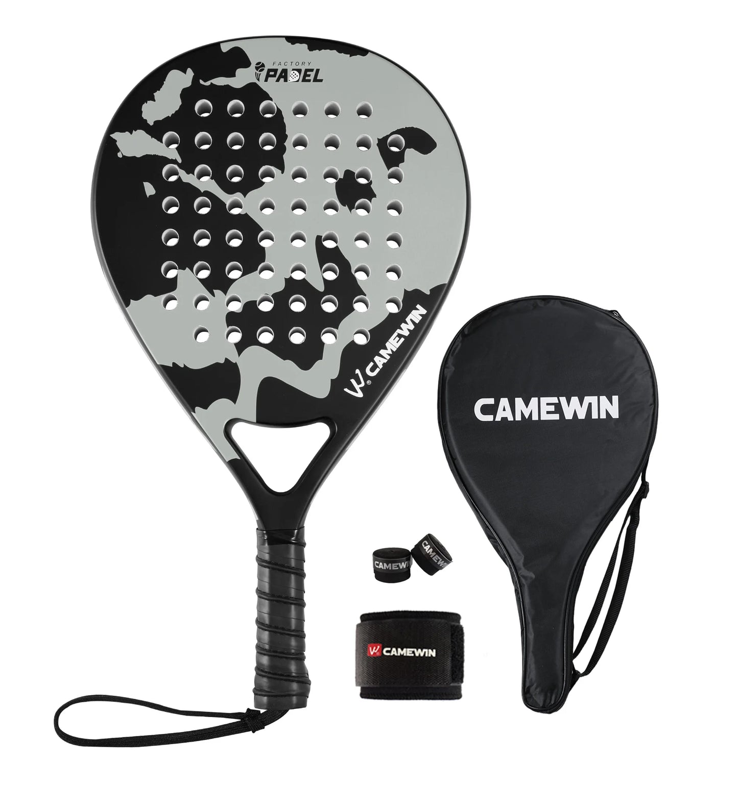 Camewin Carbon Padel Racket – EVA Core | Beginner-Friendly | With Bag