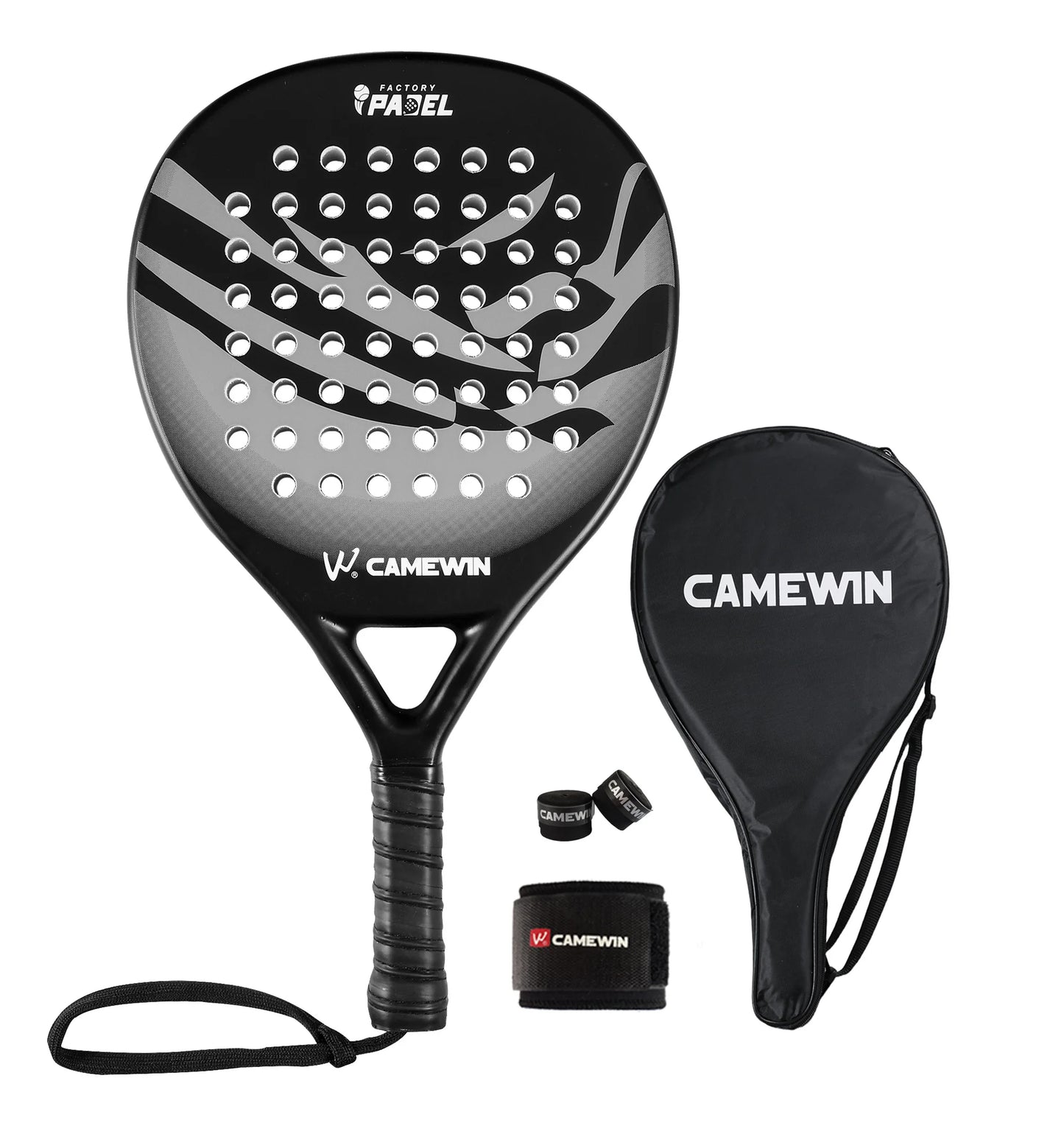 Camewin Carbon Padel Racket – EVA Core | Beginner-Friendly | With Bag