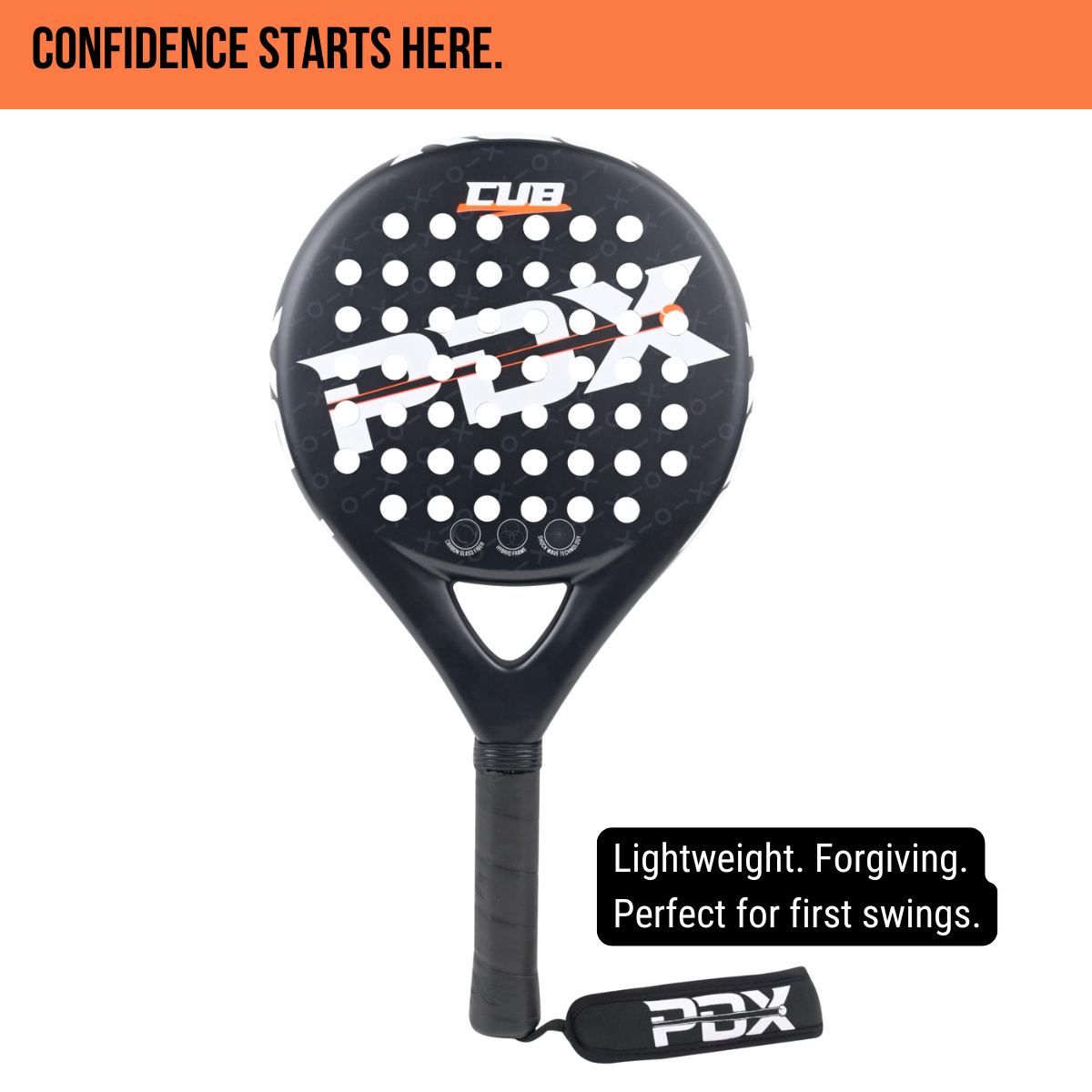 PDX Cub Kids Padel Racket