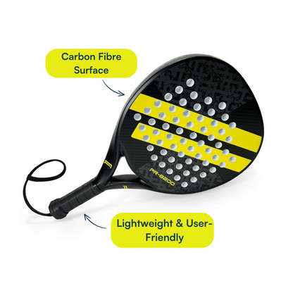 IANONI Padel Racket – Carbon Fibre Surface with EVA Memory Flex Foam Core