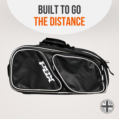 PDX Padel Racket Bag - Black with White Trim