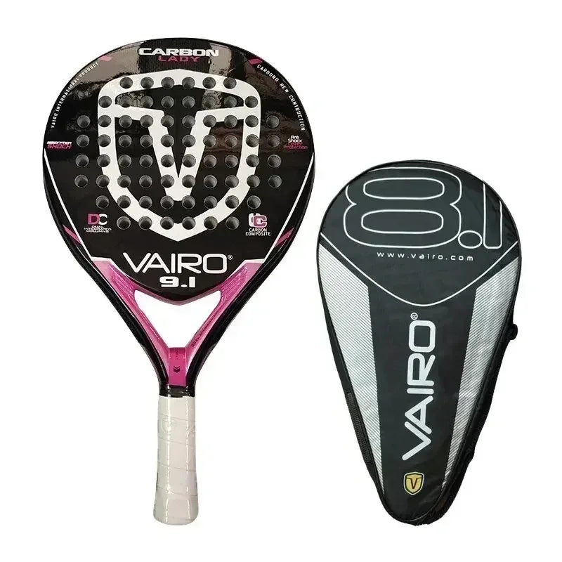 VAIRO Professional Padel Racket – Soft Face, Carbon Fibre, Lightweight Design