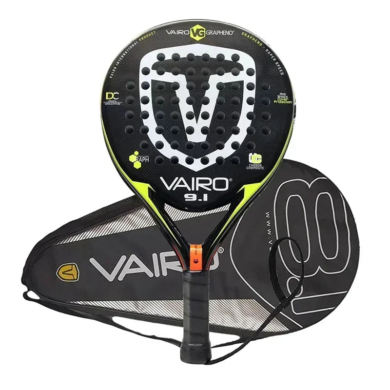 Vairo Padel Racket VAIRO Professional Padel Racket – Soft Face, Carbon Fibre, Lightweight ...