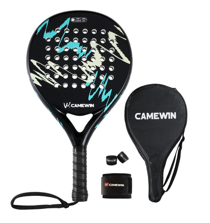 Camewin Carbon Padel Racket – EVA Core | Beginner-Friendly | With Bag
