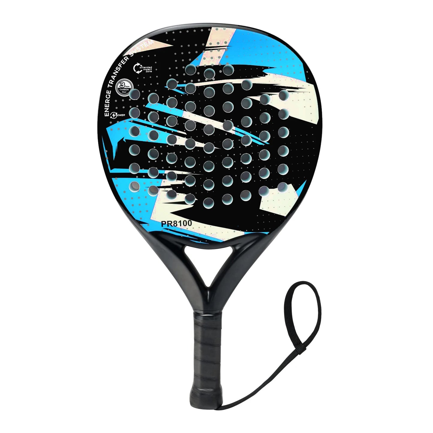 IANONI Padel Racket – Carbon Fibre Surface with EVA Memory Flex Core (Variety of Colours)