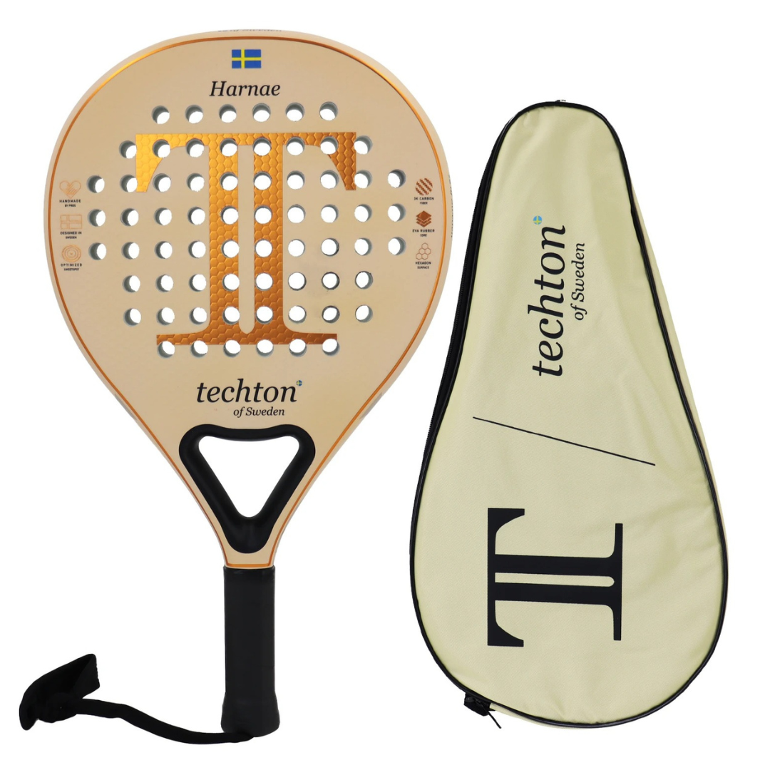 Techton of Sweden Pala Padel Racket – Full Carbon Fibre 3K/12K with EVA15 Core