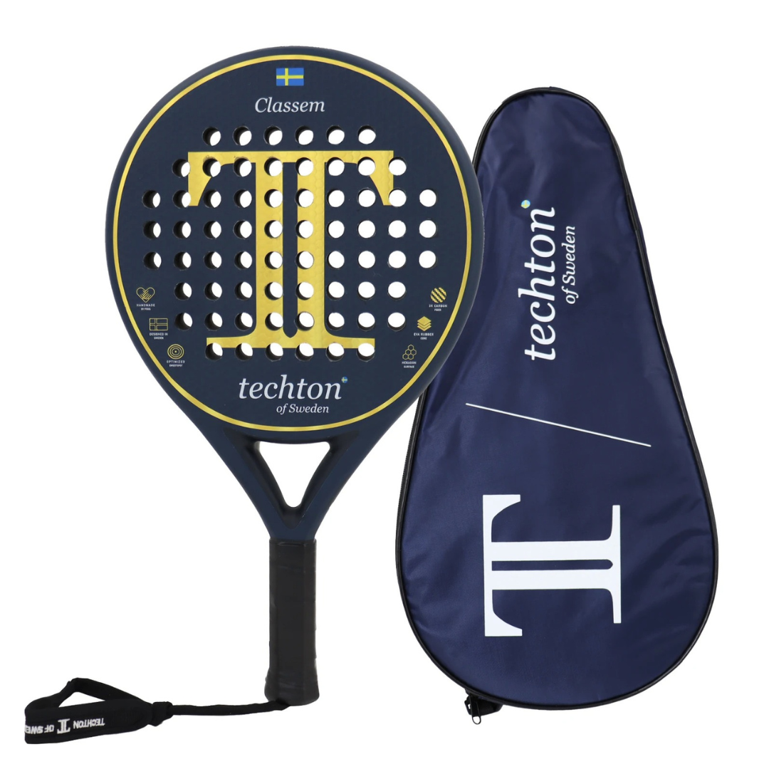 Techton of Sweden Pala Padel Racket – Full Carbon Fibre 3K/12K with EVA15 Core