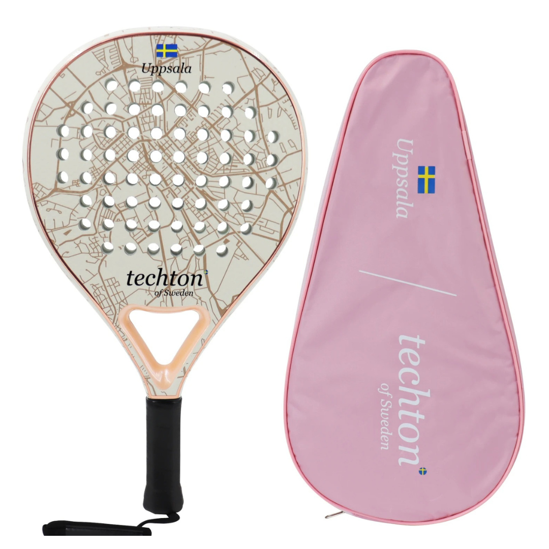 Techton of Sweden Pala Padel Racket – Full Carbon Fibre 3K/12K with EVA15 Core